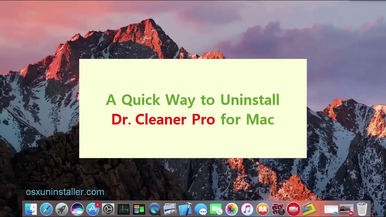 What To Do When Dr Cleaner Unexpectedly Quits Mac Update